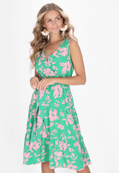 IZIA Kleid Frauen türkis mehrfarbig - Image 3