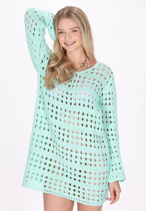 IZIA Kleid Frauen Türkis - Image 3