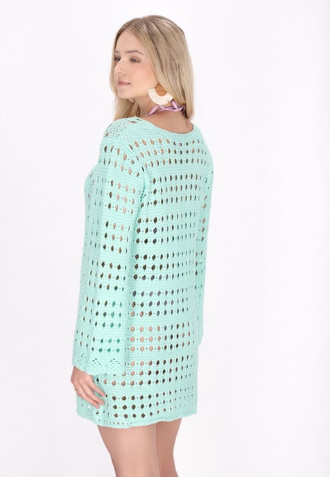 IZIA Kleid Frauen Türkis - Image 4
