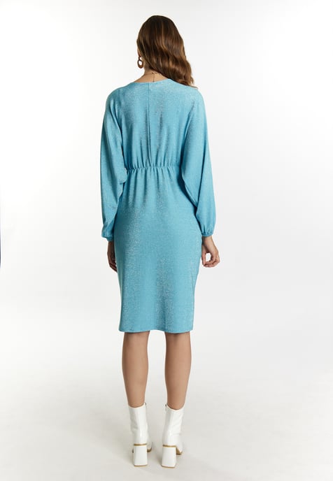 Faina Abendkleid mit Glanzgarn Damen Aqua - Image 3
