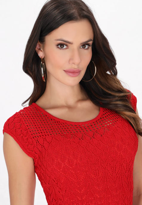 Faina Kleid Frauen Rot - Image 5