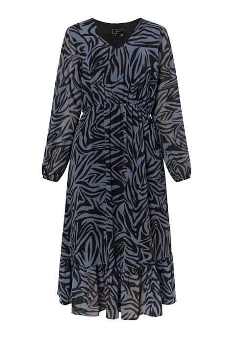 Faina Kleid mit Zebra-Print Damen grau/schwarz - Image 1