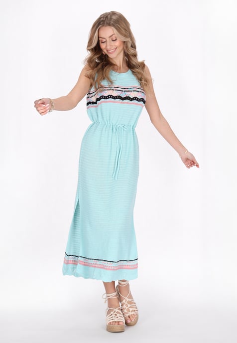 IZIA Kleid Frauen türkis mehrfarbig - Image 2