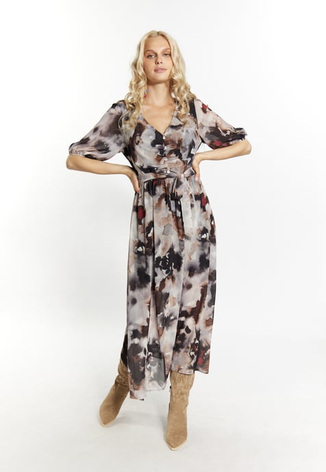 IZIA Kleid Damen Schwarz Mehrfarbig - Image 4