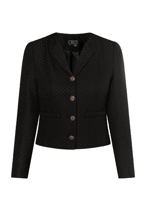 Faina Bouclé-Jacke Damen schwarz - Image 1