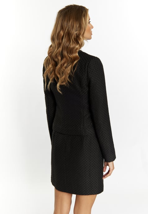 Faina Bouclé-Jacke Damen schwarz - Image 4