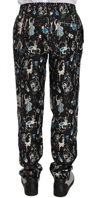 Dolce & Gabbana Hose mit Musikdruck Pt0155 - Schwarz - Image 2
