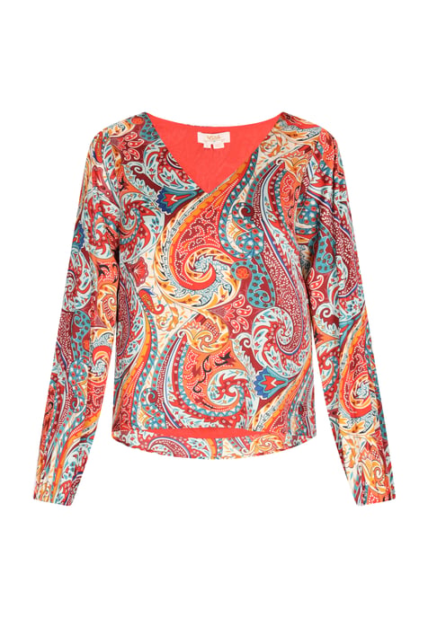 usha Bluse Damen Orange Mehrfarbig - Image 1