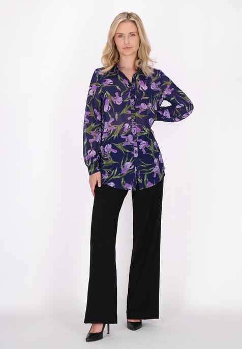 usha Bluse Damen Blau Mehrfarbig - Image 2
