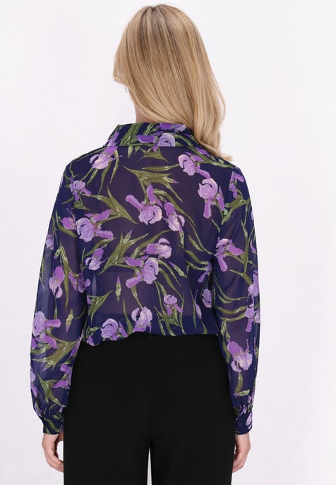 usha Bluse Damen Blau Mehrfarbig - Image 4