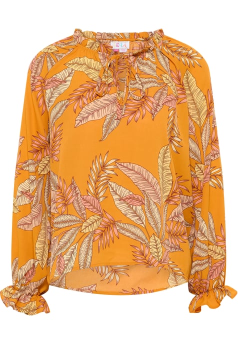 IZIA Blusenshirt Damen Orange Mehrfarbig - Image 1