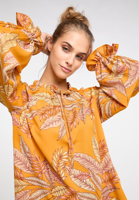 IZIA Blusenshirt Damen Orange Mehrfarbig - Image 5