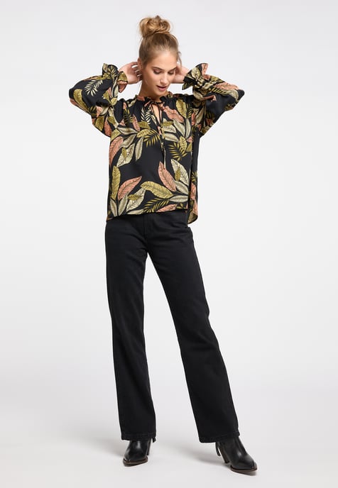 IZIA Blusenshirt Damen Schwarz Mehrfarbig - Image 2