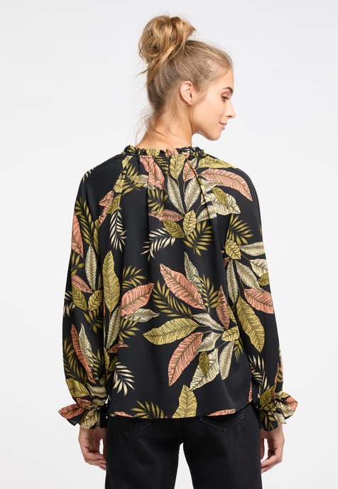 IZIA Blusenshirt Damen Schwarz Mehrfarbig - Image 4
