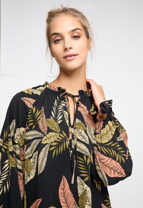 IZIA Blusenshirt Damen Schwarz Mehrfarbig - Image 5