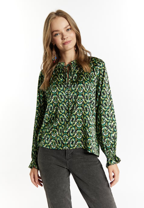 IZIA Bluse Damen Grün Mehrfarbig - Image 3