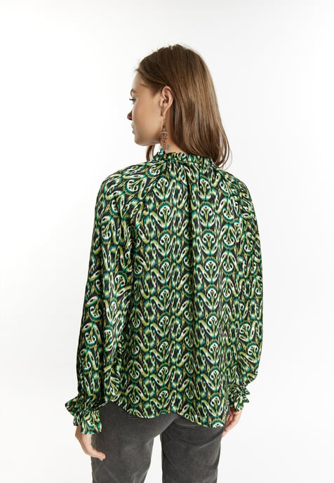 IZIA Bluse Damen Grün Mehrfarbig - Image 4