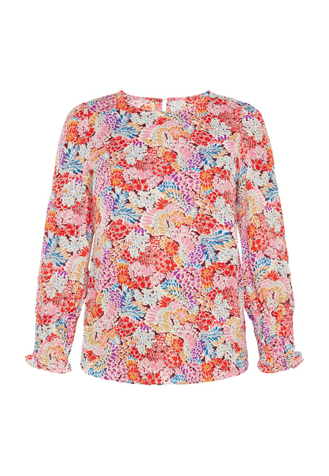usha Bluse Frauen mehrfarbig rot - Image 1