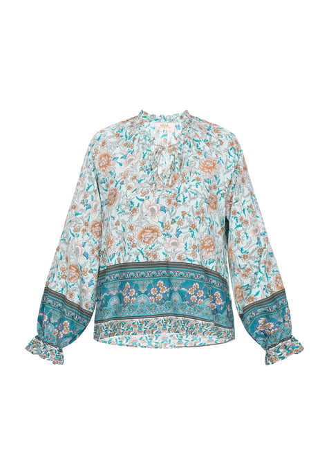 usha Bluse Frauen aqua mehrfarbig - Image 1
