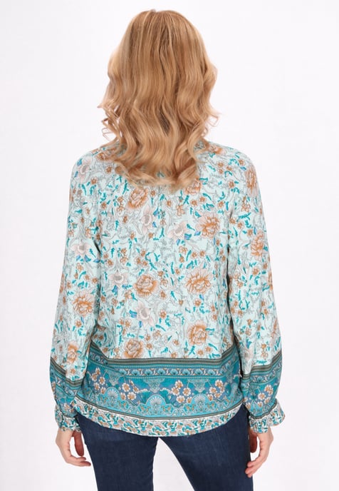 usha Bluse Frauen aqua mehrfarbig - Image 4