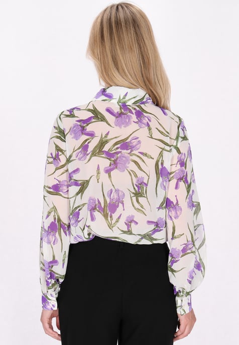 usha Bluse Damen Hellviolett Mehrfarbig - Image 4