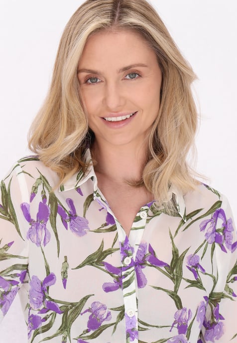 usha Bluse Damen Hellviolett Mehrfarbig - Image 5
