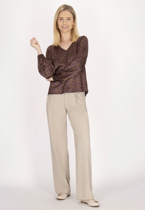 usha Bluse Damen Violett Curry - Image 2