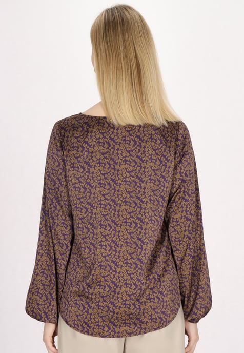 usha Bluse Damen Violett Curry - Image 4