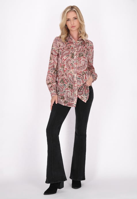 usha Bluse Damen Wollweiß Mehrfarbig - Image 2