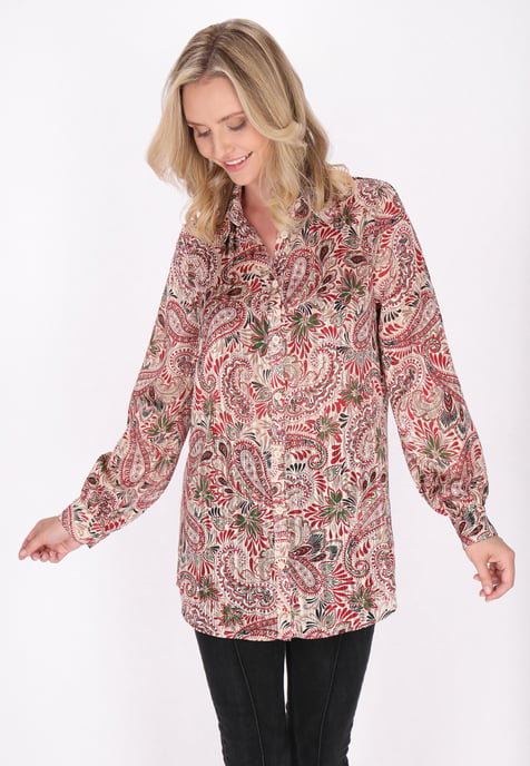 usha Bluse Damen Wollweiß Mehrfarbig - Image 3