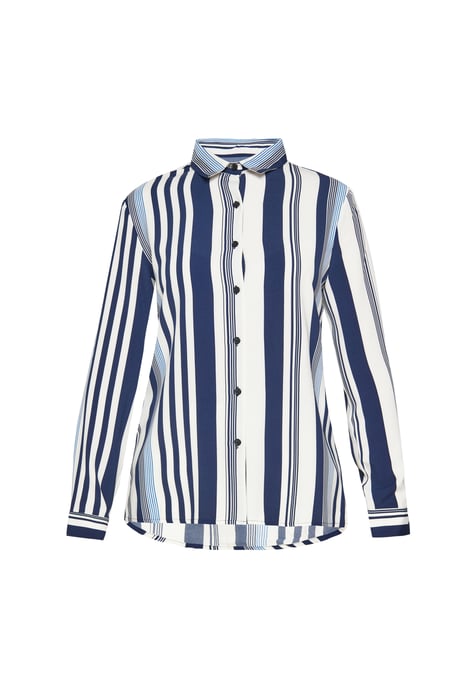 FELIPA Bluse Frauen weiß marineblau - Image 1