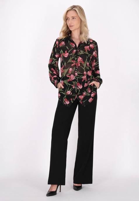usha Bluse Damen Schwarz Mehrfarbig - Image 2