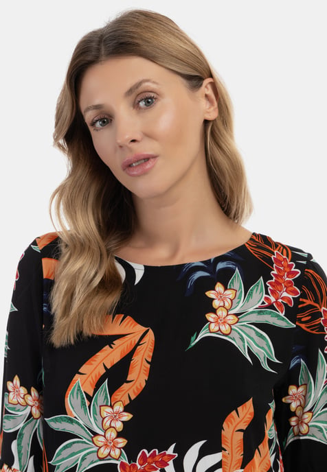 usha Blusenshirt Damen Schwarz Mehrfarbig - Image 5