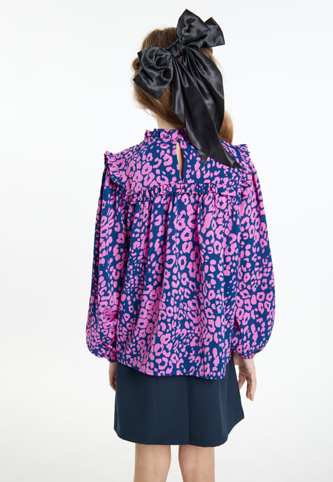 Faina Bluse Mädchen (Kids) Rosa Marine - Image 4