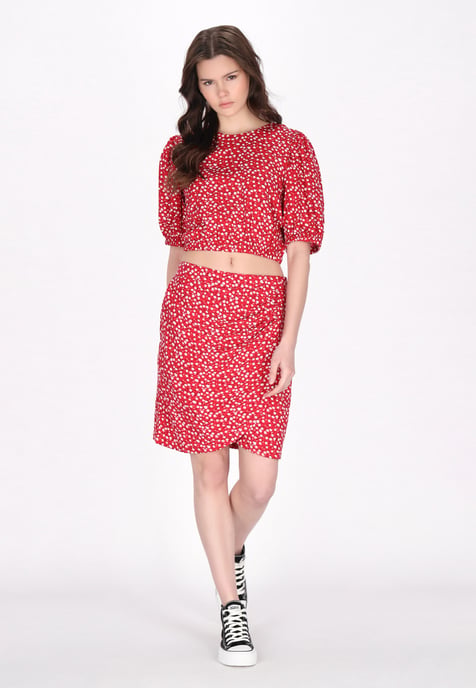Mymo Bluse Frauen rot weiß - Image 2