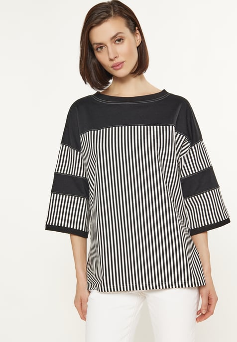 usha Bluse Frauen mehrfarbig schwarz - Image 3