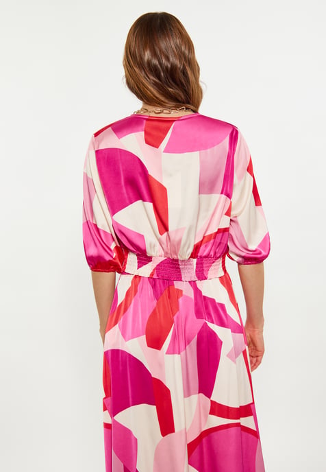 Faina Bluse Damen Rosa Mehrfarbig - Image 4