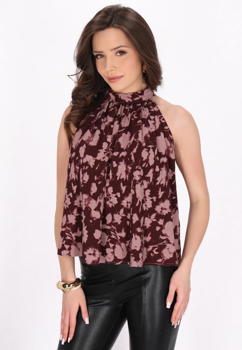 Faina Bluse Frauen Burgund - Image 3