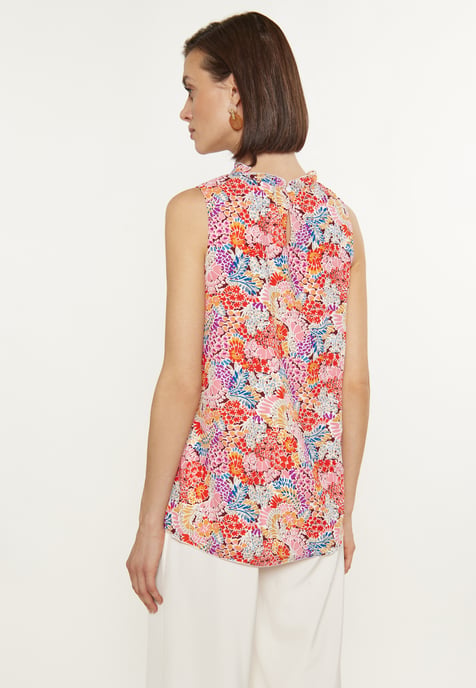 usha Bluse Frauen mehrfarbig rot - Image 4