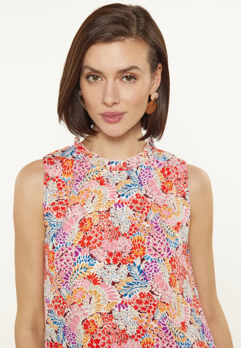 usha Bluse Frauen mehrfarbig rot - Image 5