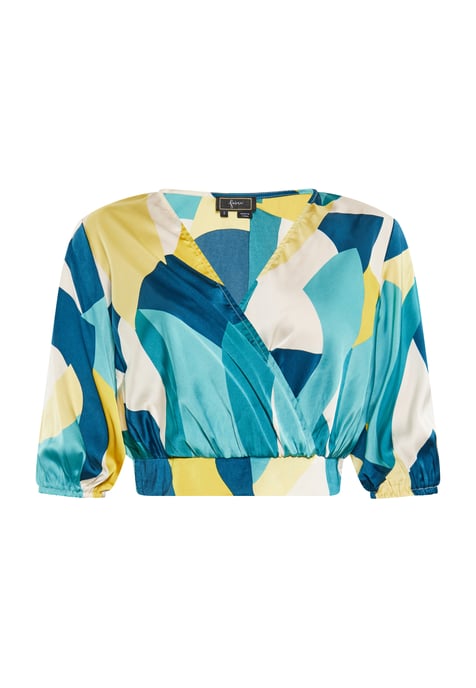 Faina Bluse Damen Blau Mehrfarbig - Image 1