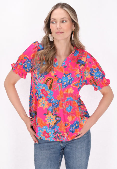 usha Bluse Frauen mehrfarbige Rose - Image 3