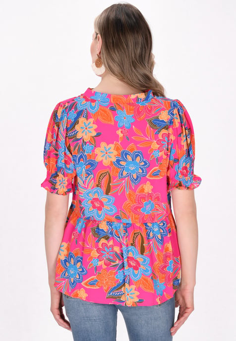 usha Bluse Frauen mehrfarbige Rose - Image 4