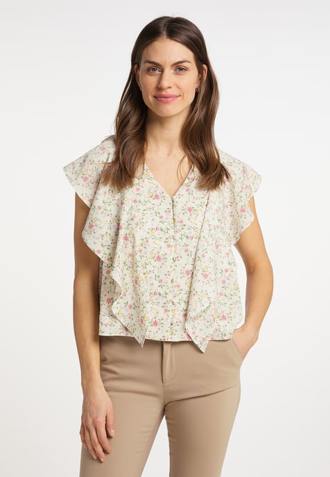 usha Blusenshirt Damen Weiss Mehrfarbig - Image 3
