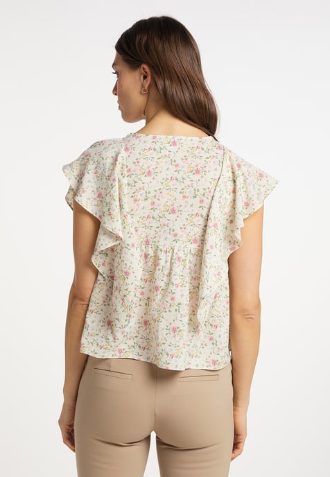 usha Blusenshirt Damen Weiss Mehrfarbig - Image 4