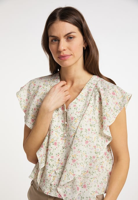 usha Blusenshirt Damen Weiss Mehrfarbig - Image 5