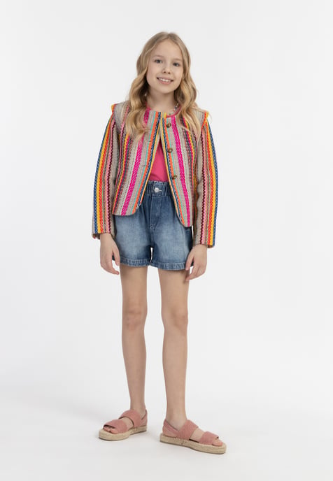 IZIA Jacke Mädchen Mehrfarbige rosa Streifen - Image 2