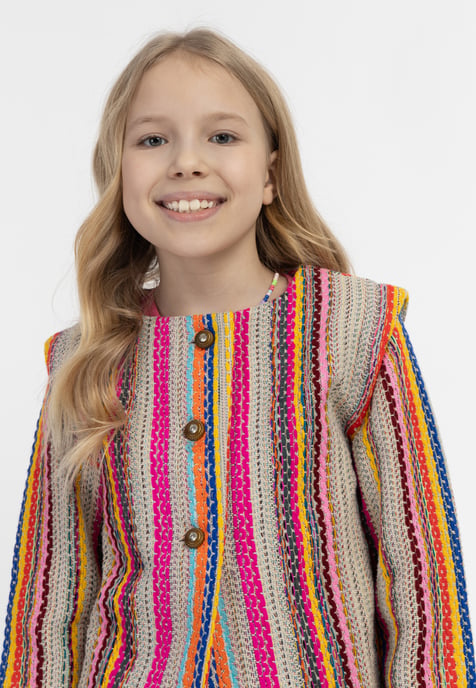 IZIA Jacke Mädchen Mehrfarbige rosa Streifen - Image 5