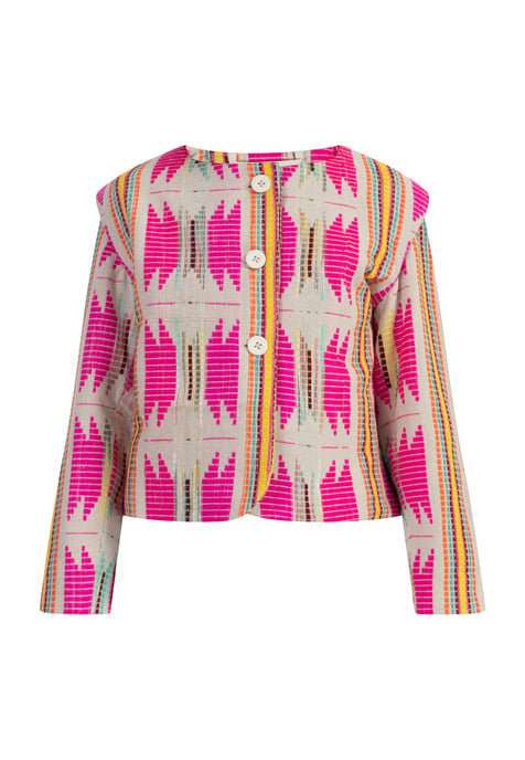 IZIA Jacke Mädchen Pinkes Inka Muster - Image 1
