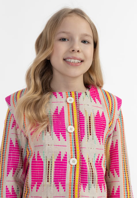 IZIA Jacke Mädchen Pinkes Inka Muster - Image 5
